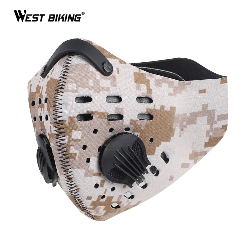 West Biking Pm25 Sport Face Mask Kn95 Anti Dust Activated Carbon Filter Cycling Mask Gearbeauty